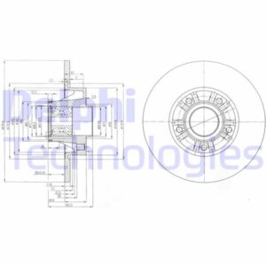 Arka Fren Aynası Renault Trafıc Iı 01 06 Opel Vivaro 01 06 280x12x5delik - 7711130076-8200228610-7701206846
