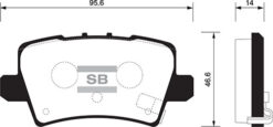 Arka Fren Balata Honda Cıvıc 1.8l R18a Vtec Fk2 Hatchback 06- / 1.4l L13z1 Fk1 Sport 09- - 43022SMGE01-43022SMGE00-43022SMGE02
