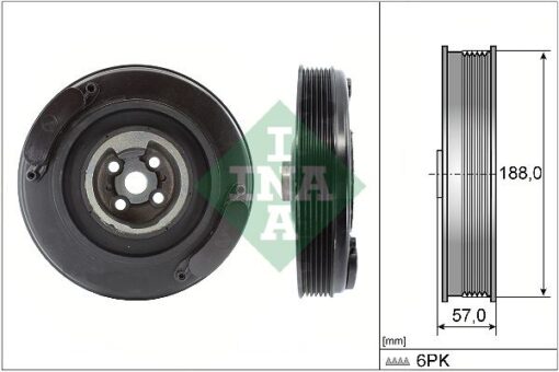 Krank Kasnağı Transporter T4-volt Lt35 2.4d-2.5 Tdı-crafter 2.5 Tdı Anj-apa-aat-aab-agx - 074105251T-074105251AC