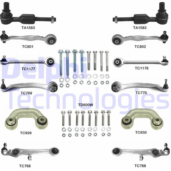 Salıncak Ön Takım Seti Komple Vw Passat Iv 96-00 Passat V 3b3 00-05 A4 8e2.b6 00-04 - 8D0498998S1