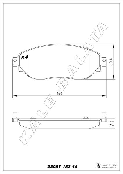Ön Fren Balata Renault Trafıc Iıı 15 Opel Vıvaro B 15 - 410608638R-410601073R-4423332