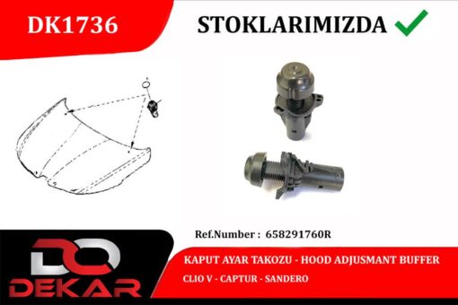 Kaput Ayar Takozu Clıo V-captur-sandero - 658291760R