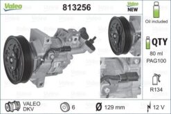 Klima Kompresörü Megane Iıı 08 Fluence 10 Sandero Iı 12 Logan Iı 12 Lodgy 12 Duster 10 1.5dci 1.6 16v K4m 12v 6 Kanal 125mm Pag46 Yağ 160ml - 8201025121-926009154R-926001686R