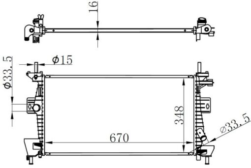 Motor Su Radyatoru Focus Iıı C Max 11 1.6tı Vct 1.6 Zetec Efı Al Pl Brz - BV618005AD-1705805-1727475