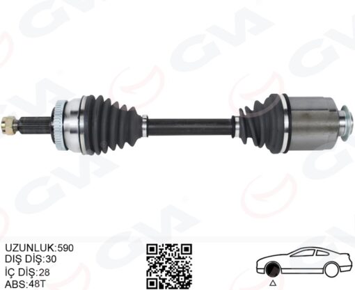 Komple Aks Ön Sag Abslı Hyundaı Ix35 2.0 Crdı A-t 10- -kıa Sportage 2.0 Crdı A-t 10- - 495012Y050-495012S030