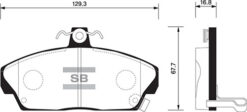 Ön Fren Balata Honda Cıvıc 1.6l D16 Vtec Vtı 01-05 / 1.6l D16a Euro 96-99 - 45022S6DE51-45022S74E10-45022ST3E30