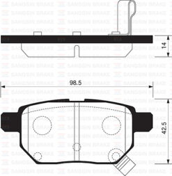 Arka Fren Balata Toyota Aurıs. Corolla 1.6l 1zr-fe Zre151 07-11 / 1.33l 1nr-fe Nre150 6 Vites 10- - 0446612130-0446652120-WVA24610