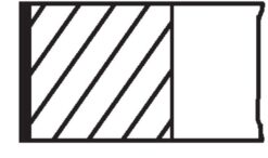 Segman 80.00mm Std E36 E46 320i E39 520i 2.0i 96- M52b20 1.5x1.5x2-vanoslu