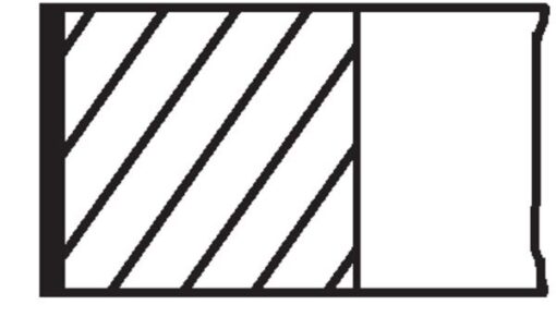Segman 80.00mm Std E36 E46 320i E39 520i 2.0i 96- M52b20 1.5x1.5x2-vanoslu