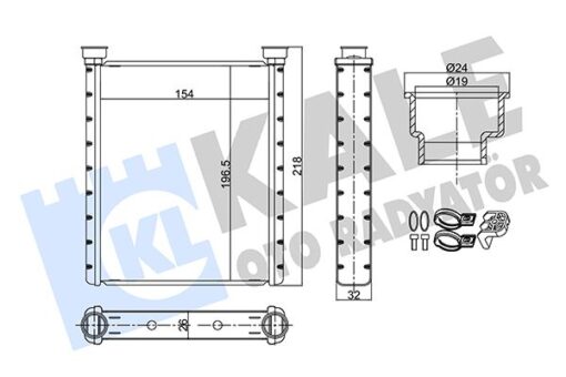 Kalorıfer Radyatoru Mercedes W176 W246 C117 X117 X156 - A2468300161