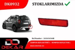 Tampon Reflektörü L Dacia Duster 10 - 265654344R