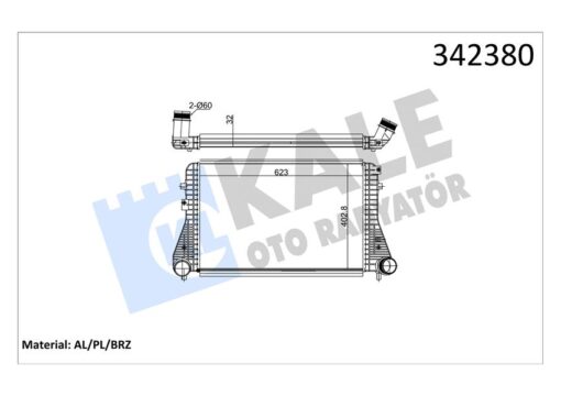Turbo Radyatörü Intercooler Vw Caddy Iıı-golf Vı Audı A3-tt-leon Skoda Octavıa Al-pl-brz - 1K0145803AS-1K0145803AF-5C0145803A