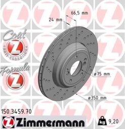 Fren Dıskı Arka Sol Bmw M3 E90 E92 E93 - 34212283387-34212283803