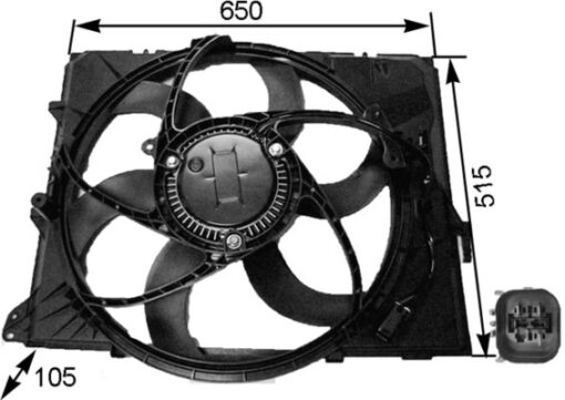 Fan Motoru Bmw E87 E90 N43 N45 N46 - 17117590699 17427523259