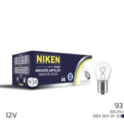 Nıken 93 Ampul Yakın Tır. Bau15s P21w 12v 10lu