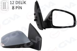 Elektrikli Isıtmalı Sinyalli Katlanır Sensörlü Astarlı Asferik Sol L Megane Fluence 08- - 51403755424-963020181R-963029473R