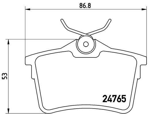 Arka Fren Balatası P307 00 09 P308 07 14 Partner 08 Partner Tepee 08 Berlıngo 08 C4 04 16 Xsara Pıcasso 99 11 Ds4 15 18 - 1623180680-4254.14-4254.15-4254.29