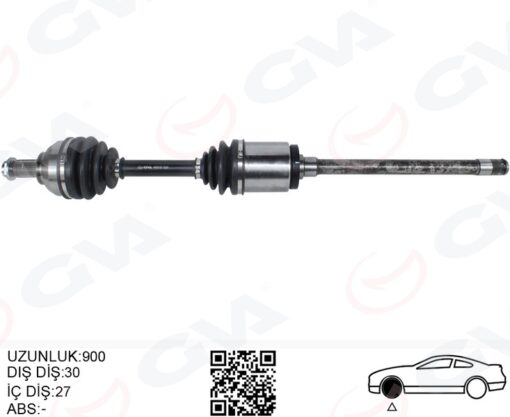 Komple Aks Ön Sağ Bmw E46 Xd Xi 900mm - 31607505200