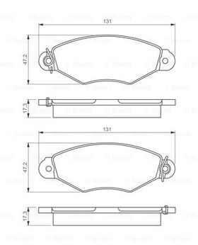 Ön Fren Balatası Renault Kangoo 97 Clıo Symbol I 98 Cıtro N Xsara 97 02 Peugeot 306 96 01 - 7701208142-7701205513-4252.05