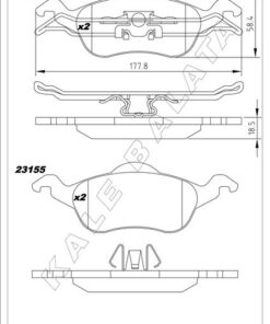 Ön Fren Balata Ford Focus 1.4l 1.6l 1.8l 2.0l 98-04 - TAMT2K021FCS-1075558-98AB2K021AG