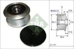 Alternatör Kasnağı Rulmanlı Fıesta V 01-10 -fusıon 02-05 1.4 Tdcı-mada 2 1.4 Cd 03 6 Kanal - 2S6T10300-2S6TAC-Y40118300