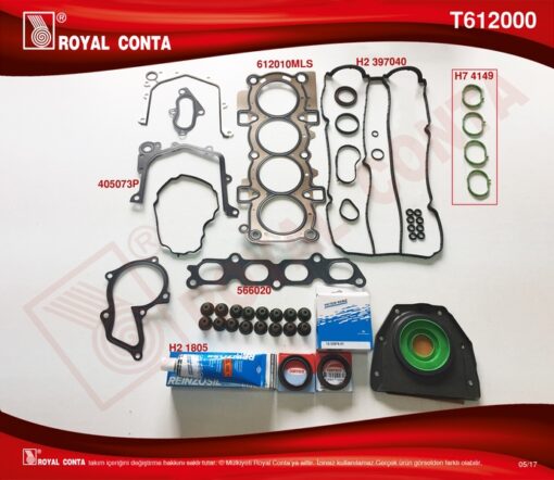 Motor Takım Conta Reınz Keçeli S Lastikli Fıesta Vı 1.4 16v 97hp 10/08 - 8A6G6008AA