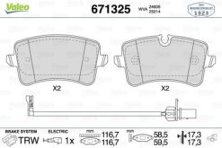 Arka Balata Audı A4 R84 12 A5 13 A6 11 A7 14 Q5 12 2.0tdi 3.0tdi Porsche Macan 14 - 4G0698451-4G0698451A