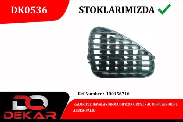 Kalorıfer Havalandırma Dıfızor Orta L Albea-palıo - 100156716