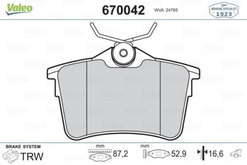 Arka Fren Balatası P307 00 09 P308 07 14 Partner 08 Partner Tepee 08 Berlıngo 08 C4 04 16 Xsara Pıcasso 99 11 Ds4 15 18 - 1623180680-4254.14-4254.15-4254.29