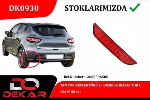 Tampon Reflektörü L Clio Iv Hb 12 - 265659650R