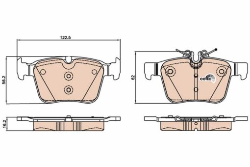 Fren Balatası Arka Mercedes C-class W205 S205 C205 A205 - A0004209403