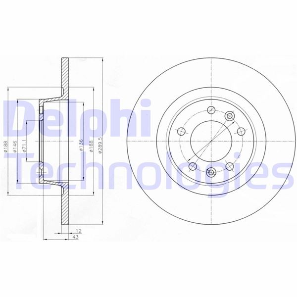 Fren Diski Çiftli Paket . Deliksiz Arka Peugeot 407 10/2005 - 4249.14