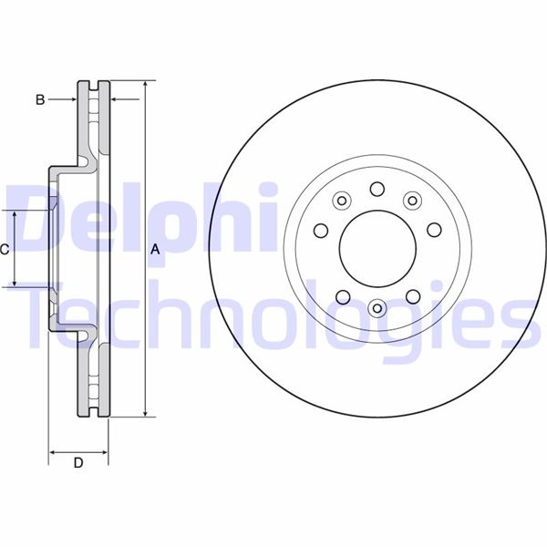 Ön Fren Aynası Zafıra Lıfe 19 Vıvaro C 19 Jumpy Iıı 16 Expert 16 Toyota Proace 16 304x54x5dl Havalı - 9805260180-1647883380-SU001A3869
