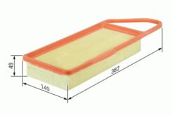 Hava Filtresi P206-p307 Hdı 01-04 -c3 Hdı-fıesta 1.4 Tdcı-fusıon Tdcı Süngerli C3087/1 - 1444.X2