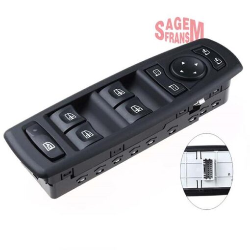 Cam Açma Düğmesi Dörtlü Merkezi Kilit Ayna Ayar Ön Sol Megane Iıı - Fluence Tek Soket - 809610006R