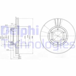 Ön Fren Aynası Renault Master Iı 98 06 Opel Movano A 98 06 280x24 Havalı 6 Delik - 7700302128-4500098