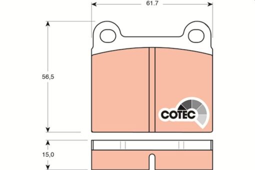 Fren Balatası Arka Mercedes W126 C126 W116 C107 - A0014200620