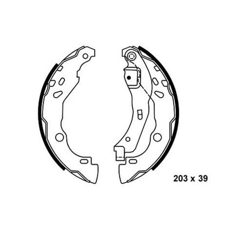 Arka Kampana Pabuç Balata Dacıa Logan 1.5l Dcı 04-12 / Renault Clıo Iıı 1.5l Dcı 12- - 7701207178-7701206429-4241.P1