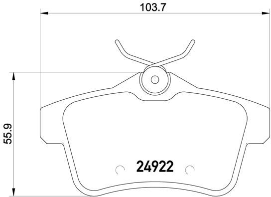 Arka Fren Balatası Peugeot P3008 09 16 P5008 09 17 P508 10 18 P308 Gtı-rzc 10 14 Cıtroen C4 09 16 Ds4-ds5 11 15 - 1608681680-4254.46-4254.44-4254.35