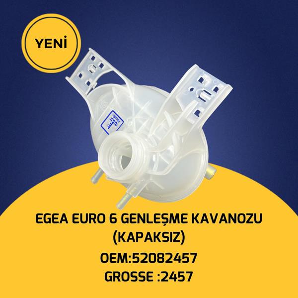 Radyatör Ek Su Deposu Genleşme Kavanozu Kapaksız Üstden Çift Çıkış Egea 1.3 1.6mjet Euro 6 - 52082457