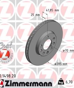 Ön Fren Aynası Vectra C 02 Sıgnum 03 Saab 9.3 02 Croma 05 285x25x5dlxhavalı 46844071-51819733 - 569003-93171497-95526645-9156807