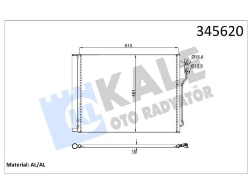 Klıma Radyatoru Bmw F07 F10 F11 F18 N20 - 64536805453-64539350374-64539284946