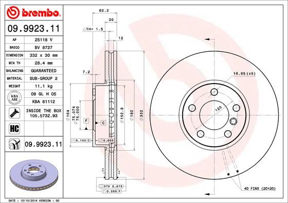 Fren Dıskı On 332mm Bmw E70 F15 E71 F16 - 34116793245-34116868939-34116886478