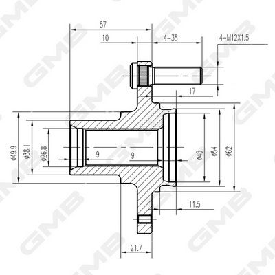 Ön Teker Poryası Rulmansız Hyundaı Accent Mılenyum Admıre Era 01-10 / İ20 08- / Getz 02-09 / Kıa Pıcanto 04- Abs Siz Araçlar İçin - 5175025001-5175025000