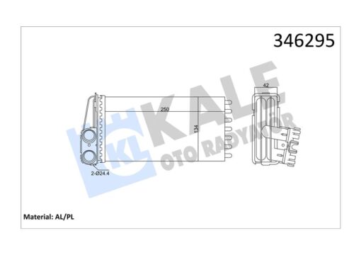 Kalorifer Radyatörü 307 00 249x141x42 - 6448.K3
