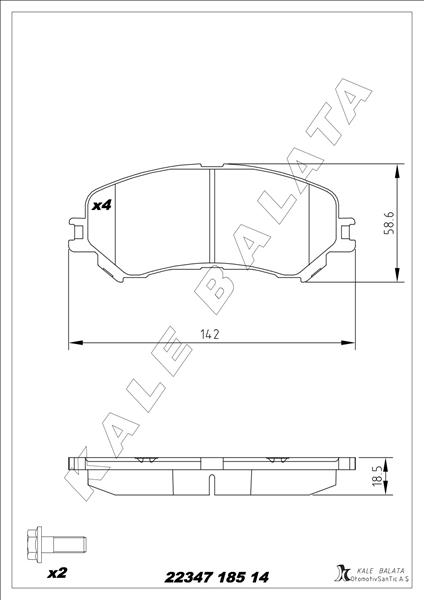 Ön Fren Balatası Renault Megane Iv 15 Scenıc Iv 16 Talısman 15 Espace V 15 1.2tce 1.3tce 1.5dci 1.6dci - 410606124R-7711946205