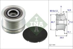 Alternator Kasnagı Mercedes W203 W210 W220 W639 B901 B906 - A6111550715