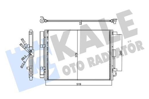 Kondenser Hyundaı Elantra 11-i30-kıa Ceed 12-cerato Iıı-pro Ceed Condenser Al/al - 97606A5800-97606A5801-97606A760