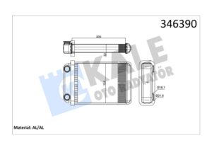 Kalorifer Radyatörü Opel Astra J Astra J Gtc 10 Astra K-zafıra Tourer C 15 - 1618297-13287939