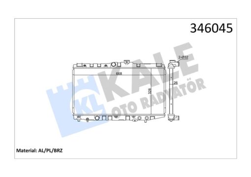 Radyatör Al/pl/brz Corolla - 1640015400-1640015401